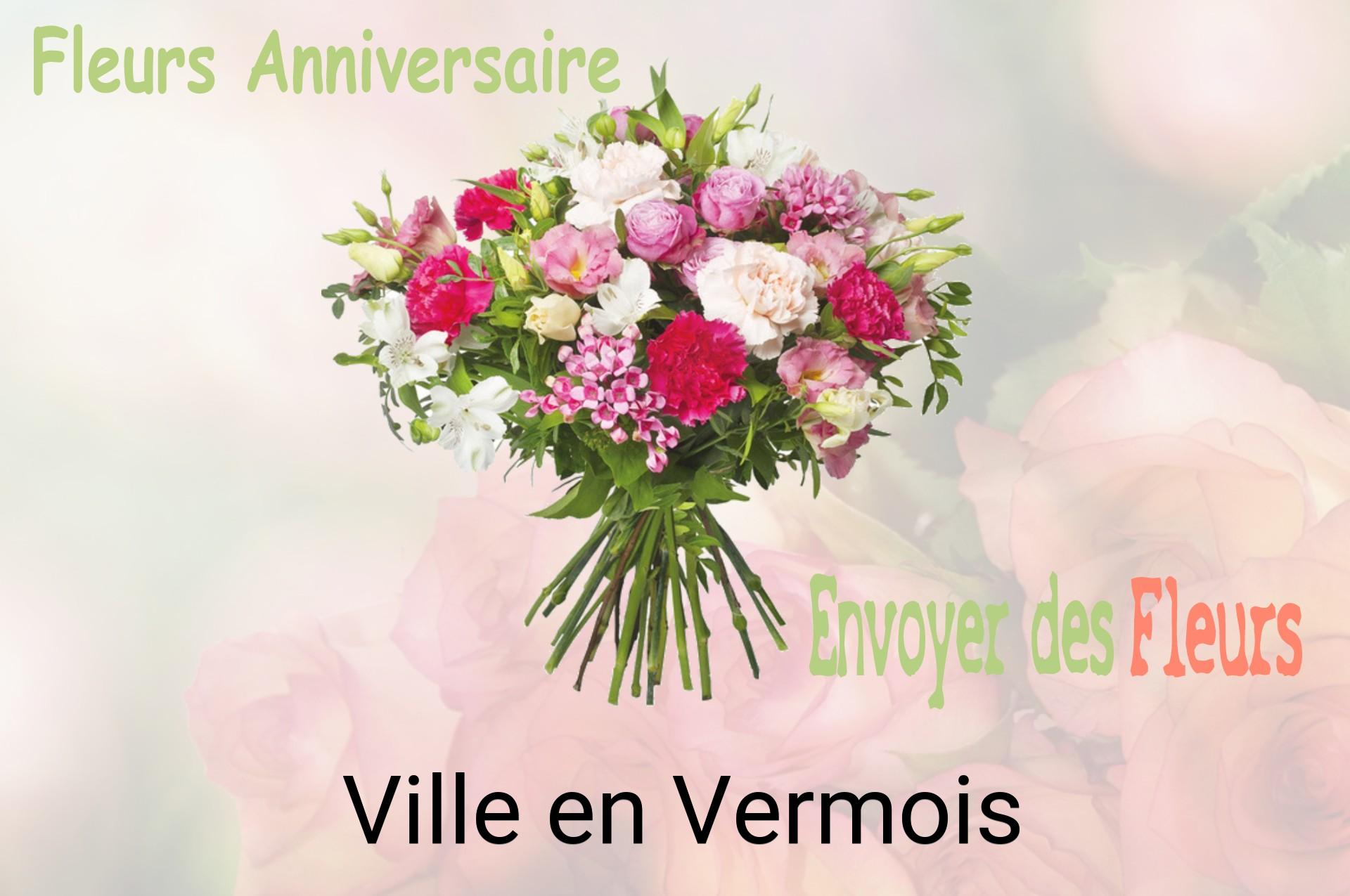 Bouquet de fleurs d’anniversaire livré à Ville-en-Vermois