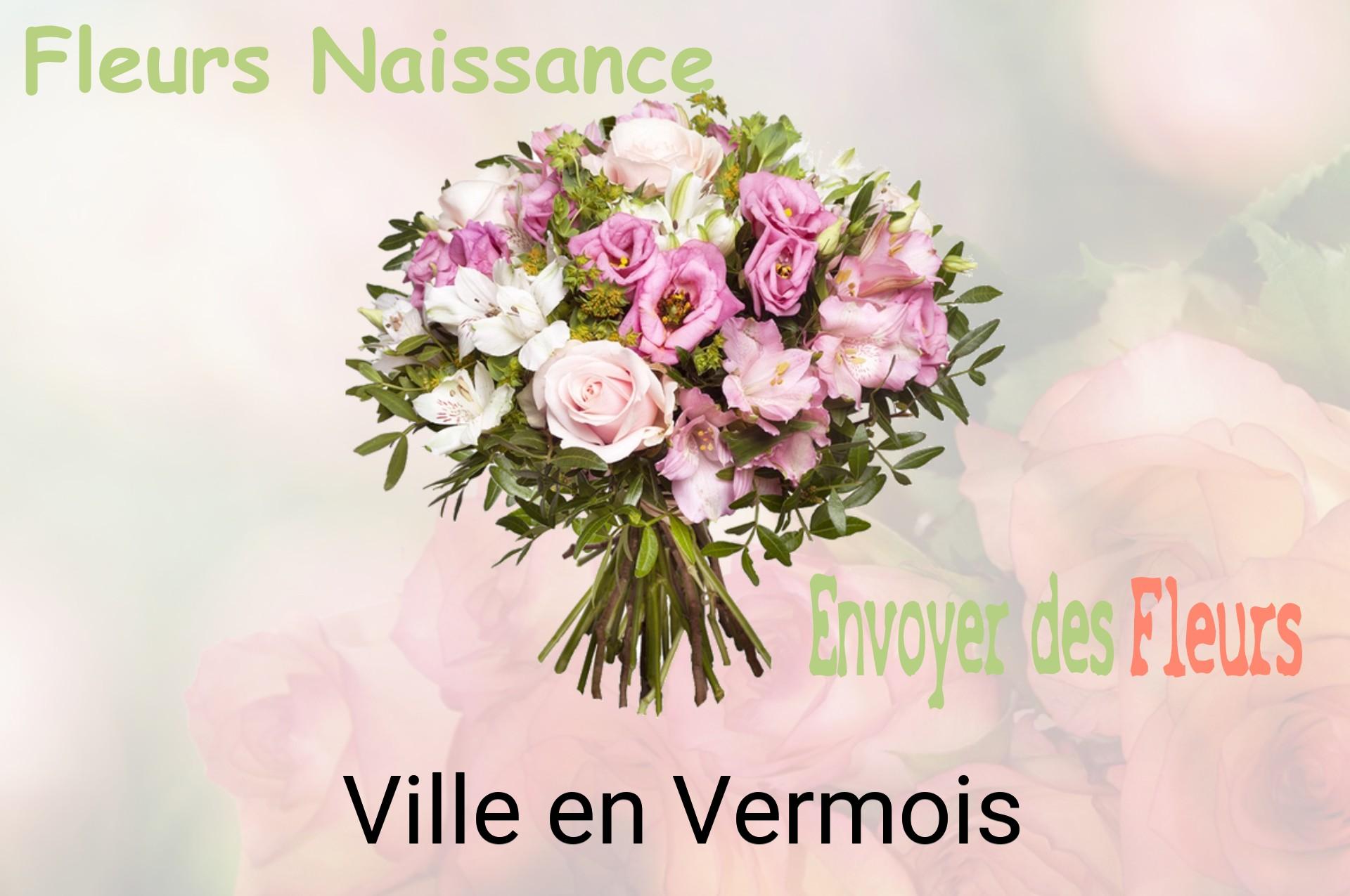 Bouquet de fleurs de naissance livré à Ville-en-Vermois